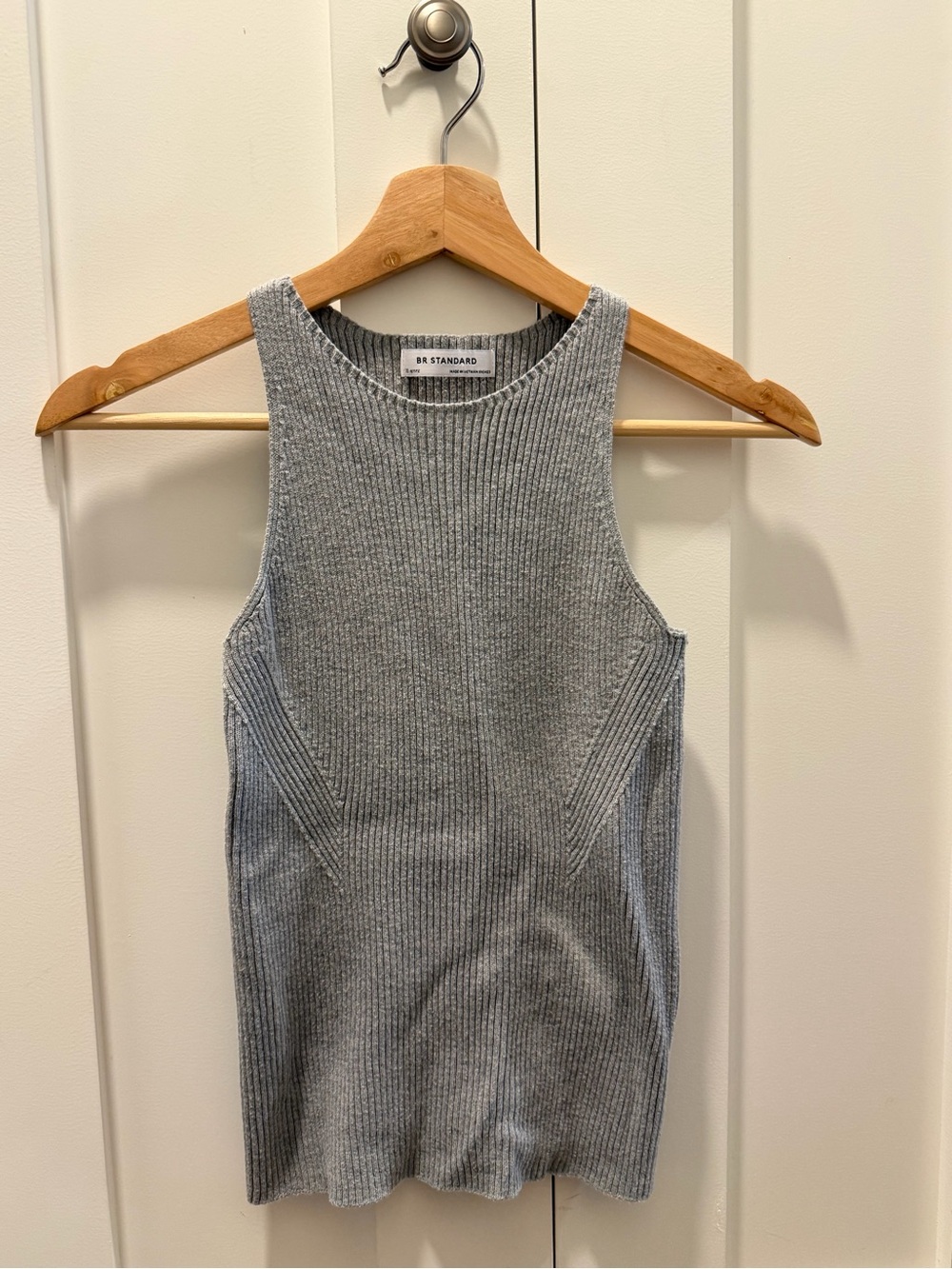 Banana Republic Factory Gray Ribbed Tank